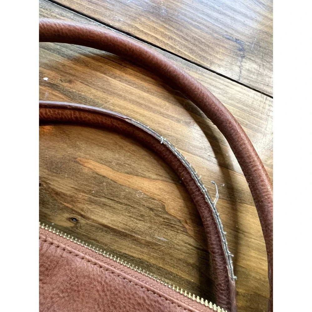 Steve Madden Brown Faux Leather Hobo Bag‎ Crossbody Tassel Cognac Large